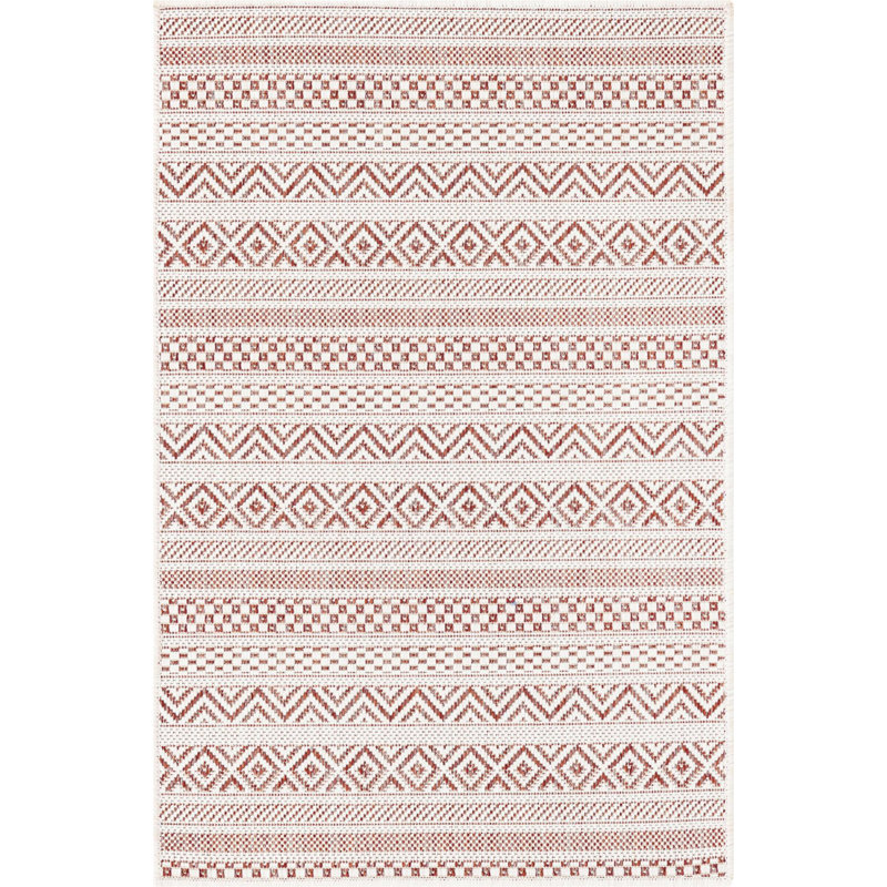 Indoor/Outdoor Glimmer Area Rug Brick Color, Rectangle 2'2" x 3'