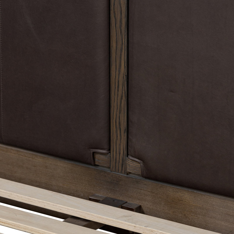 Salado Leather Bed, Heirloom Cigar, King