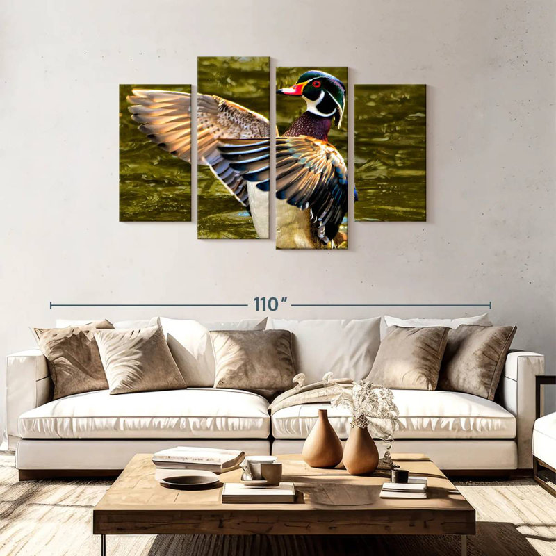 Brampt Duck Flapping Wings, 48" H x 75" W