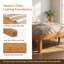 Grand lit plateforme en bois massif naturel avec rangement sous le lit, aucun sommier nécessaire-1293476310