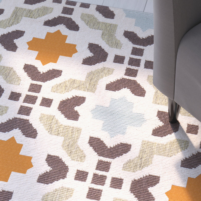 Amedee Performance Oriental Indoor/Outdoor Area Rug, Runner 2'3" x 12'