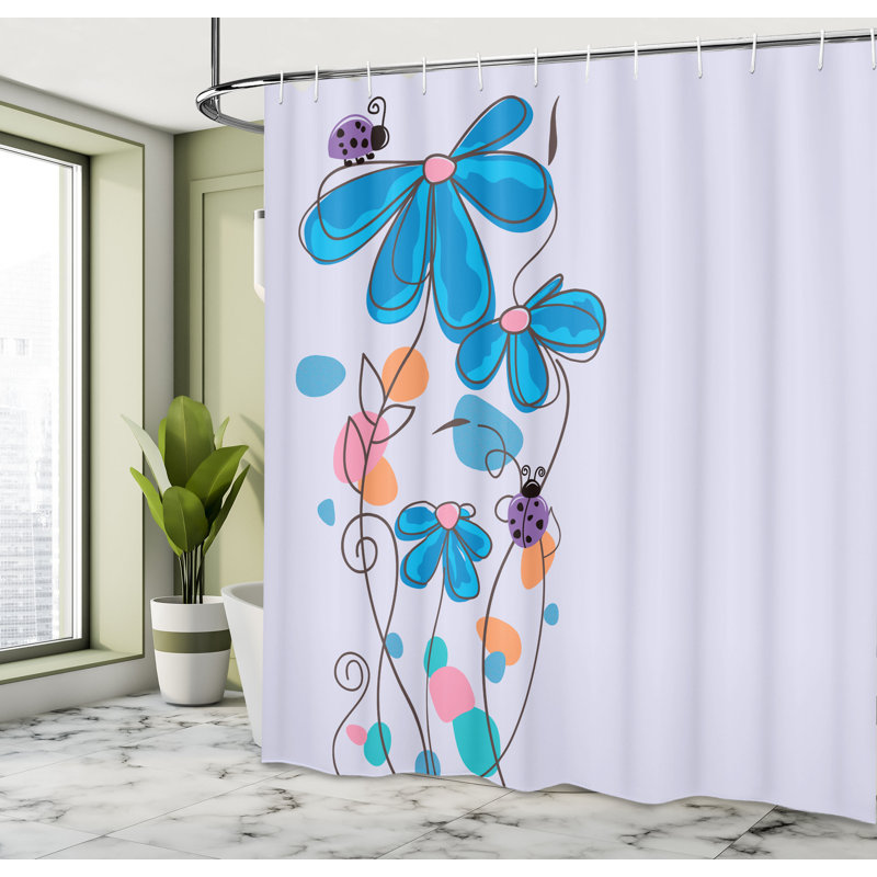 Ensemble de rideau de douche Kids, H 69 po x l 84 po, Rose pâle