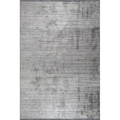 Rapture Contemporary Mellow Silver Gray/Lilac Area Rug