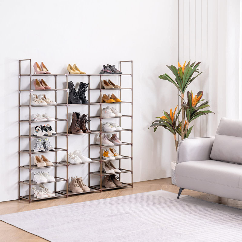 50 Pair Shoe Rack, Brown