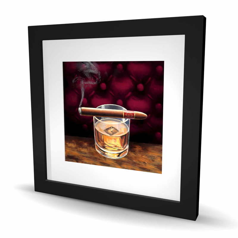 Scotch sur glace avec un cigare - Man Cave