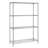 Adjustable Wire Chrome 4 Shelves 72" H x 36" W x 18" D-1584338272-1584338279