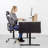 Black 30in Cable Management Desk Organizer
