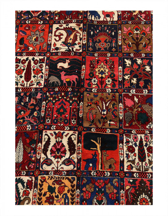 Fine Hand knotted Persian Bakhtiari rug 10'4"X12'9"