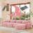 Premium Plush Sectionals, Modular Pink Sofa For Living Room Comfort