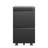 2 Drawer Metal  Mobile File Cabinet, Rolling File Cabinet With Lock For Hanging Legal/Letter/A4 Size,Fully Assembled Except Wheels-1171871944