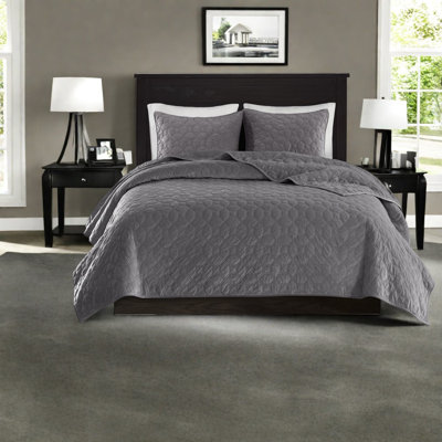 Soft Velvet Bedding Sets, Full Queen Cotton Filled Modern Home Layering