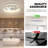 Andia Caged Ceiling Fan with LED Lights, Low Profile Ceiling Fan for Living Room-2028587948-2028587939-2028587938