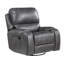 Fauteuil inclinable manuel standard en similicuir Wakita-1316134930