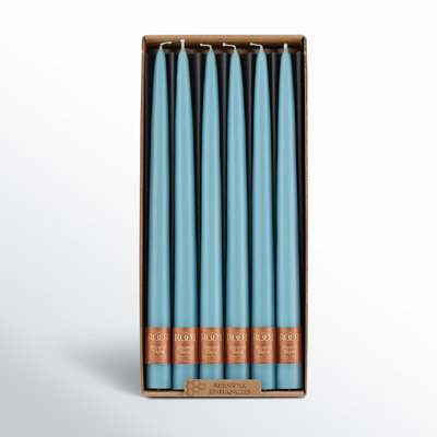 12 Piece Unscented Taper Candle Set