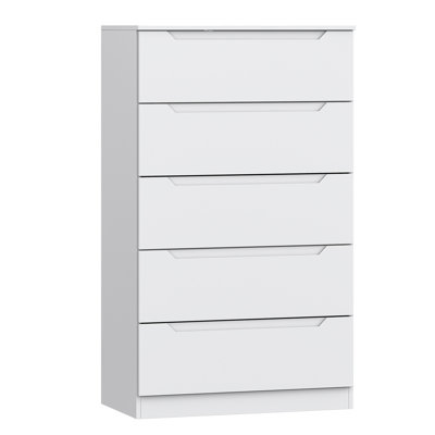 5 Drawer Dresser Tall For Bedroom, 48
