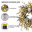 Couronne de Noël avec des lumières chaudes
