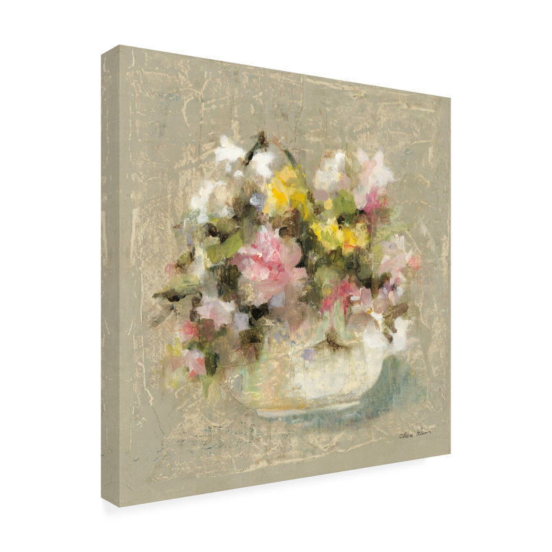«Cheri Blum Mini Summer Garden Bouquet I», art sur toile, H 14 po x l 14 po