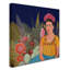 « frida a casa azul revisitated », reproduction sur toile tendue-31356035