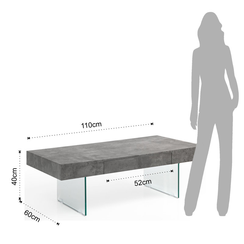 Capone Sled Coffee Table with Storage