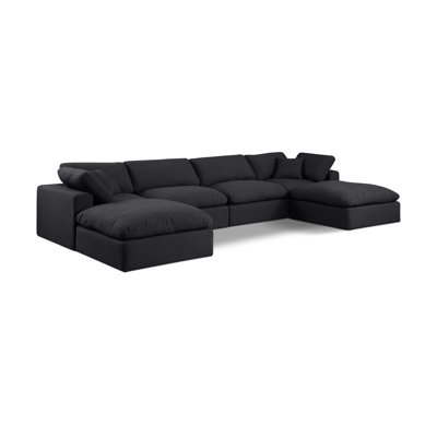 Canapé modulaire 6 pièces rembourré