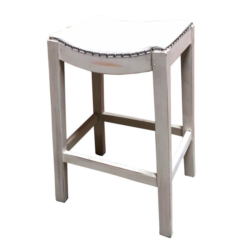 Maomina Upholstered Counter Stool with Solid Wood Frame, Counter Stool (26" Seat Height)