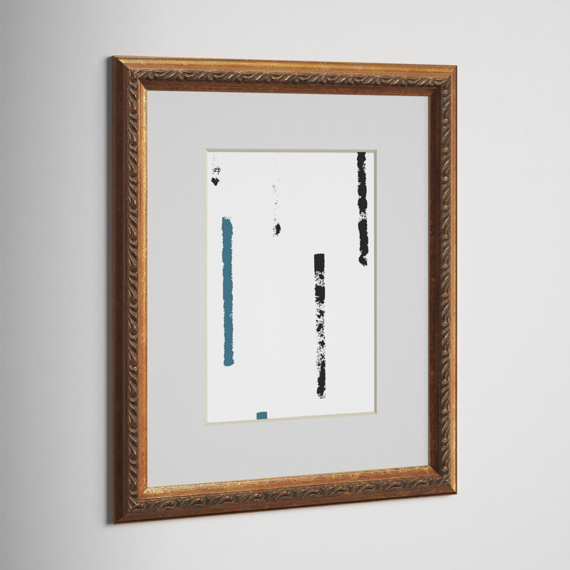 Lilith Wood Embossed Picture Frame with Mat, Ornate Gold, 16" x 20" Matted to 11" x 14"