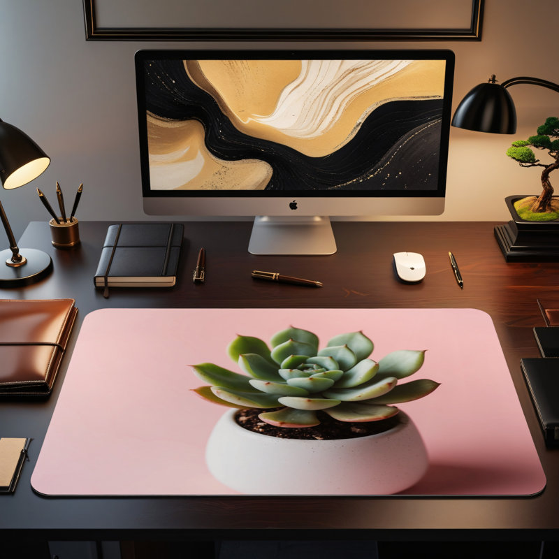 Polyester Desk Pad, 14.4x12.1