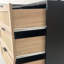 Commode 6 tiroirs multi-usages, armoire de rangement moderne avec pieds en bois-137468696-137468781-137468691