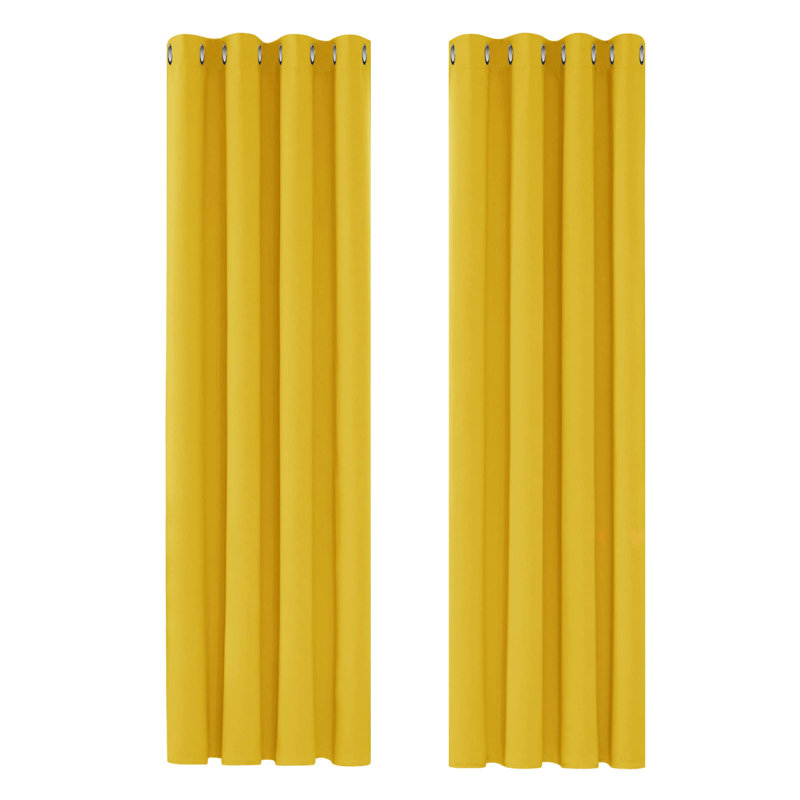 Quantia Blackout Curtain Pair, 52cm Width x 114cm Drop