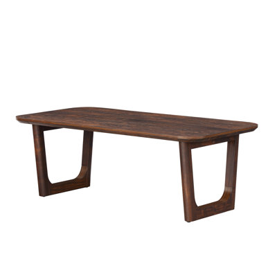  52"W Coffee Table with Storage, Mid-Century Modern Center Table for Living Room