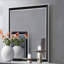 MIROIR ADELAIDE GRIS NOIR