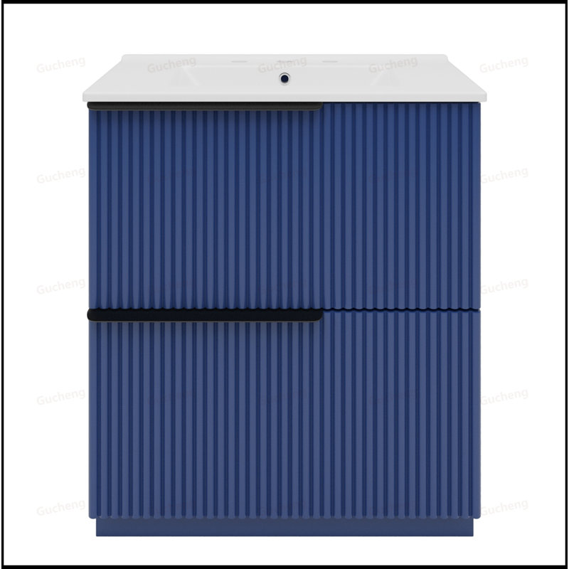Meuble-lavabo de 30 po avec glissières et évier à fermeture en douceur