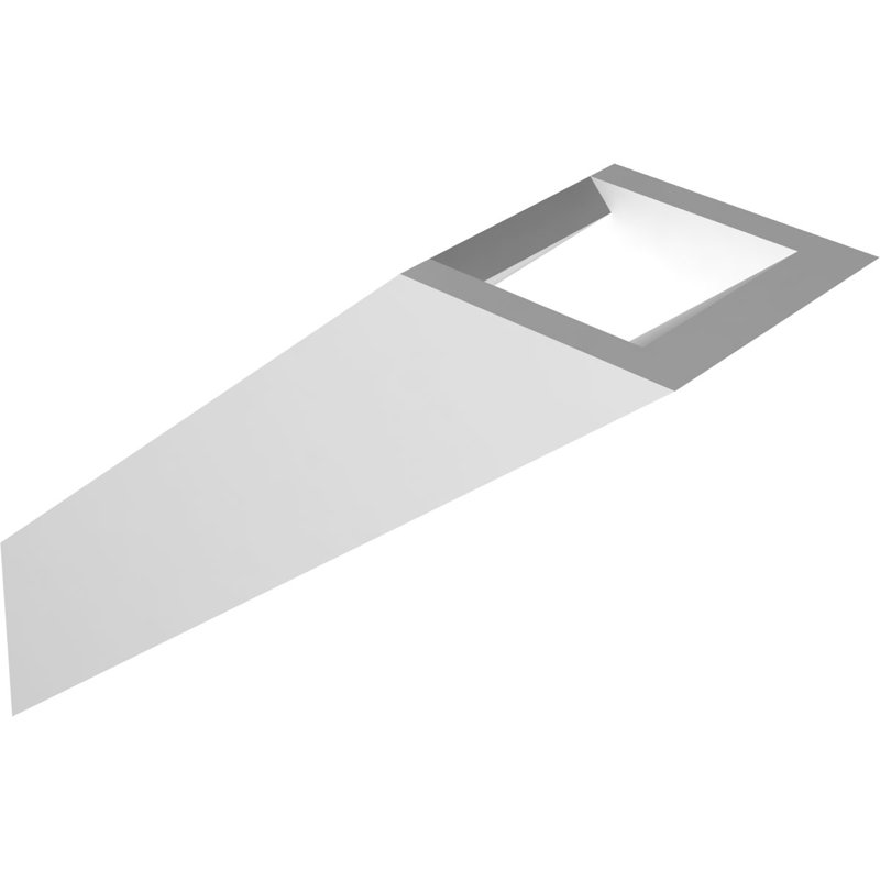 Support de genou traditionnel en PVC de qualité architecturale, H 8 po x l 3 po x P 8 po