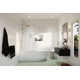 Venus 34 in. x 66.75 in. Frameless Arched Single Fixed Bath Panel