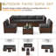 Ensemble de conversation modulaire en rotin pour 6 personnes avec coussins-162976494-148817175