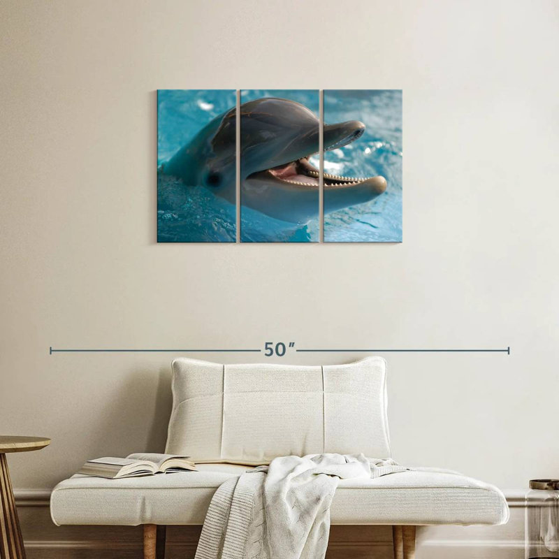 Brampt Delighted Dolphin, 20" H x 33" W