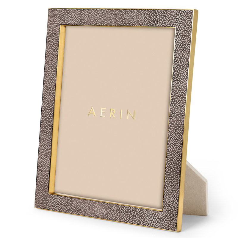 Cadre galuchat classique 8 x 10, 8 po x 10 po, Chocolat