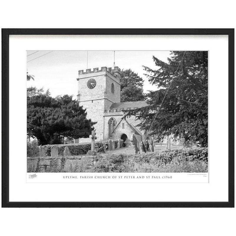 Uplyme, parish church of St Peter and St Paul c1960 1 Piece Single Picture Frame Wall Art, 40cm H x 50cm W x 2.3cm D