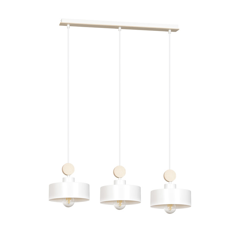 Anna-Lena 3 - Light Kitchen Island Pendant, White