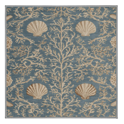 Machine Washable French Gray Area Rug