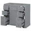 Meuble-lavabo 36 po sans lavabo, base d'armoire seulement, une armoire et six tiroirs-104289211