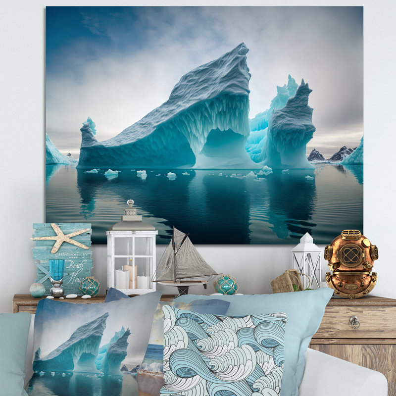 Nautical & Beach Wall Decor on Metal, 12" H x 20" W x 1" D