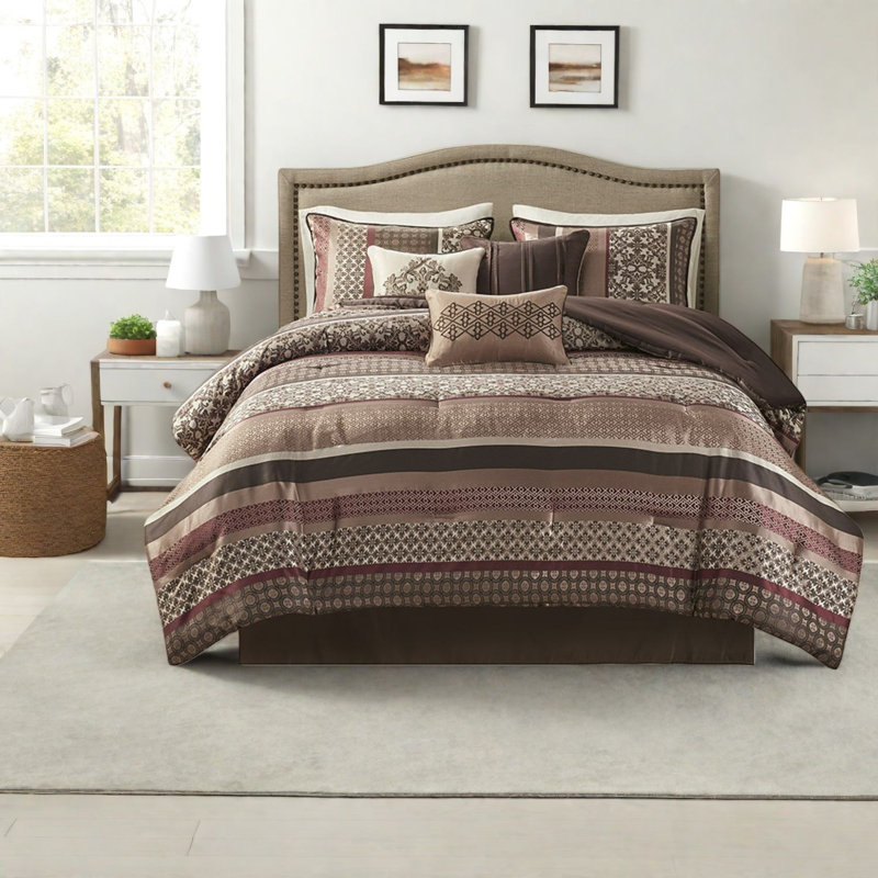 Ensemble de literie, Polyester grand jacquard traditionnel