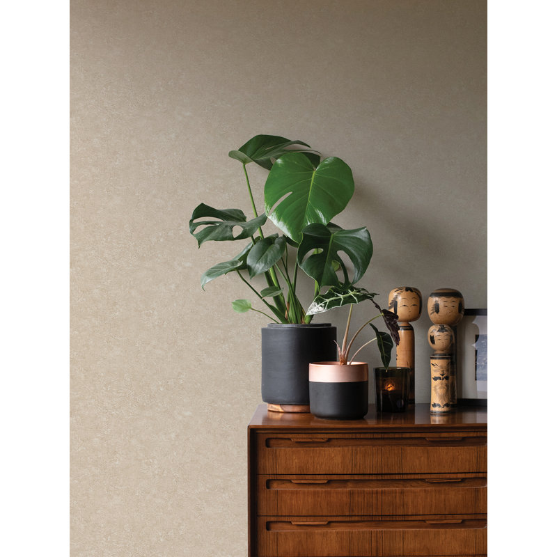 Non-Pasted Vinyl Wallpaper Roll, Beige