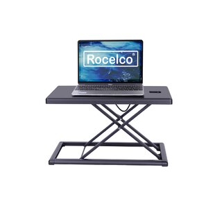 Rocelco Portable Desk Riser Laptop Cart
