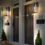 Applique murale d'extérieur avec finition noir mat-561537636