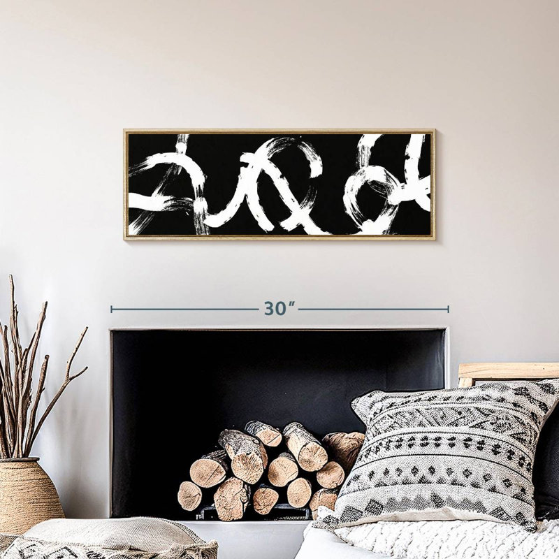 BW Willmar Strokes, Cadre flottant en bois naturel, 28 po x 10 po