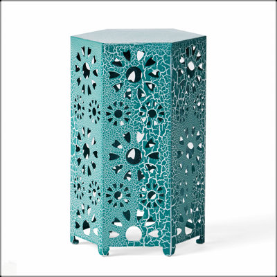 Elegant Outdoor Side Table Set With Unique Cut-Out Design For Enhanced Aesthetic And Durability