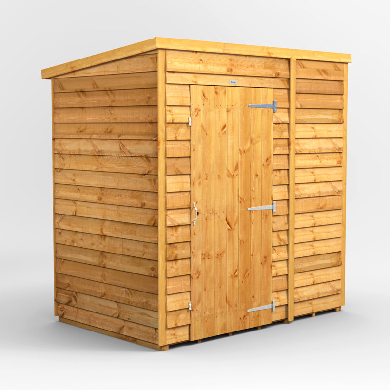 Powersheds Timber Overlap Windowless Pent Garden Shed