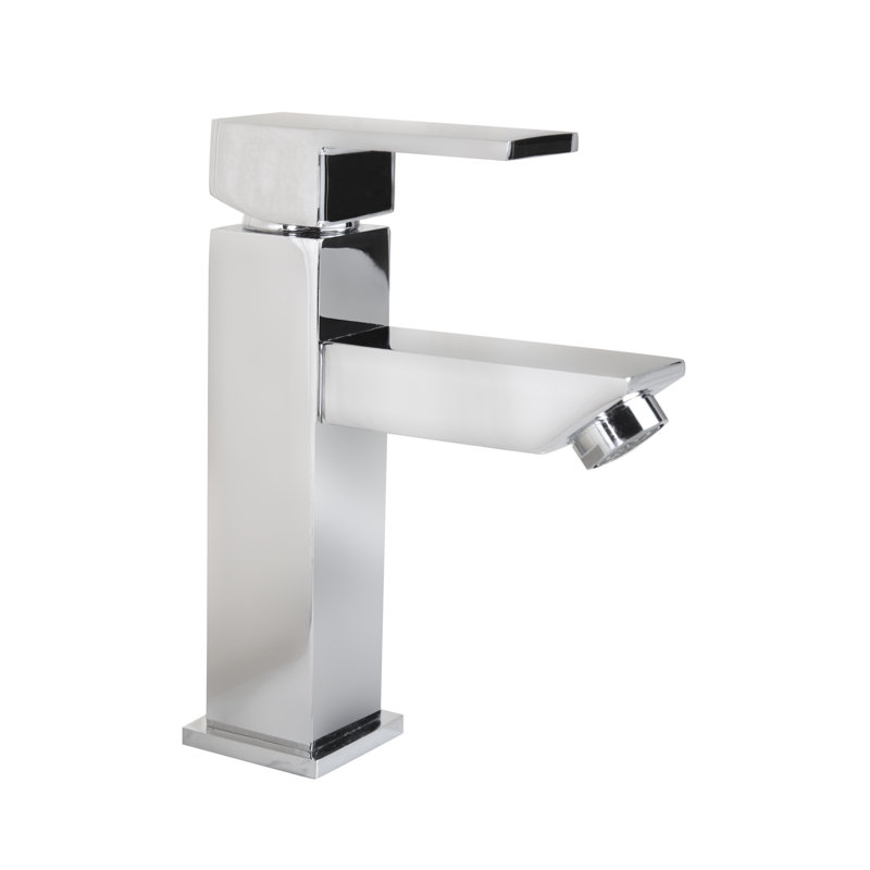 Single-Hole Bathroom Faucet with Drain Assembly